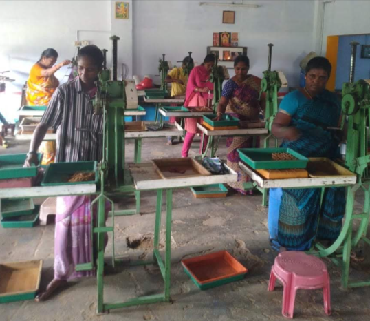 Rural women making incense